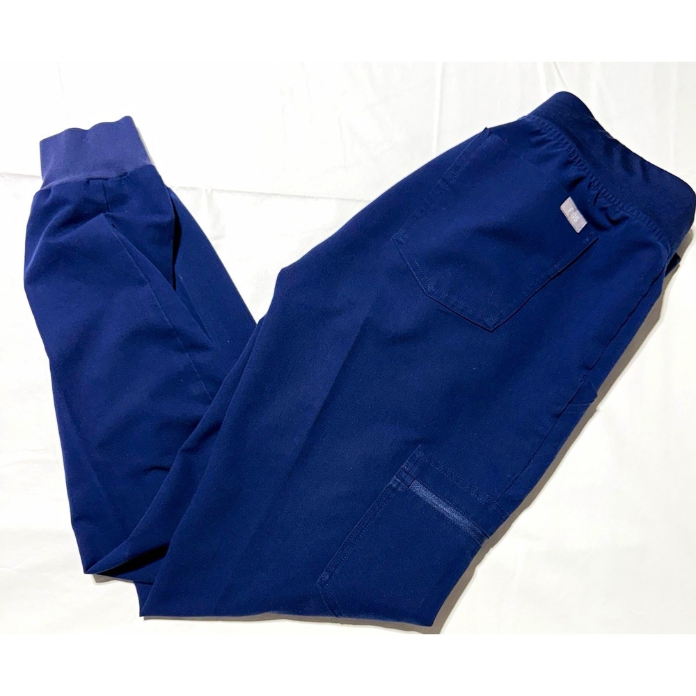 FIGS Technical Collection Zamora Jogger Scrub Pants Navy Blue Womens Size S